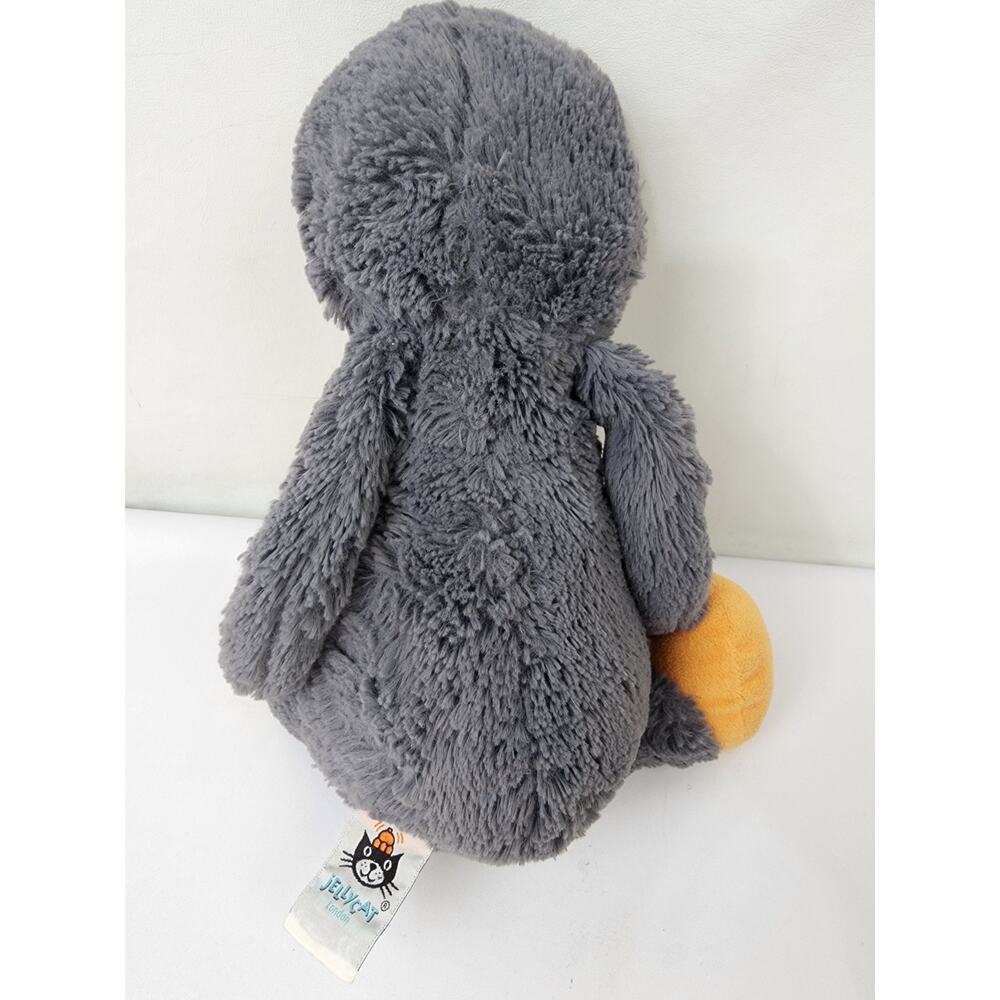 Jellycat Bashful Penguin Gray/White Stuffed Animal Plush 12" Clean Soft Retired - Picture 4 of 7